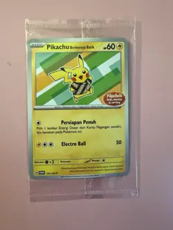 Pokemon TCG Pikachu Berkemeja Batik 101/SV-P Indonesia Journey Sealed Promo - Image 1