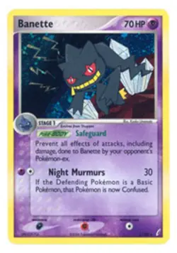Damaged, English Pokemon Holo Banette - 1/100 - Holo Rare EX Crystal Guardians - Image 1
