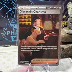 Pokemon Giovanni's Charisma 204/165 Scarlet & Violet 151 Special Rare Holo Trai… - Image 1