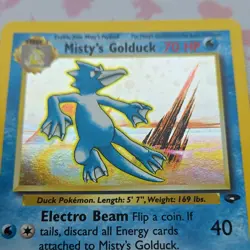Pokemon TCG Misty's Golduck Gym Challenge Holo Rare 12/132 70HP Wizards 2000 - Image 2