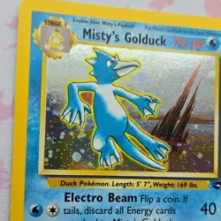 Pokemon TCG Misty's Golduck Gym Challenge Holo Rare 12/132 70HP Wizards 2000 - Image 4