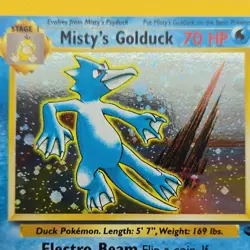 Pokemon TCG Misty's Golduck Gym Challenge Holo Rare 12/132 70HP Wizards 2000 - Image 5