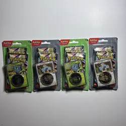 Lot of 4 Pokemon 2-Pack Blister Ascended Hero’s Larry’s Komala & Erika’s Tangela - Image 1