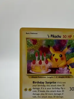 ______’s Pikachu (Birthday Pikachu) #24 Pokemon Celebrations Classic Collection - Image 2