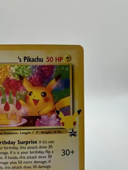 ______’s Pikachu (Birthday Pikachu) #24 Pokemon Celebrations Classic Collection - Image 3