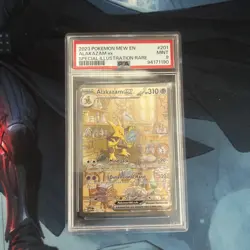 2023 POKEMON MEW EN-151 SPECIAL ILLUSTRATION RARE #201 ALAKAZAM EX PSA 9 - Image 1