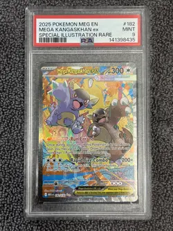2025 POKEMON MEG SPECIAL ILLUSTRATION RARE #182 MEGA KANGASKHAN EX PSA 9 - Image 1