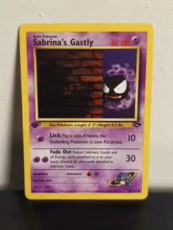 Sabrina's Gastly 2000 Pokemon Gym Challenge 1st Edition #96/132 MP - Image 1