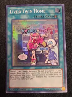 Yugioh Live Twin Home GEIM-EN018 1st Edition Super Rare Near Mint/Mint - Image 1