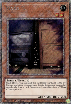 [PLATINUM SECRET RARE] YuGiOh - Maxx "C" NM/M RA04-EN150 1st Ed - Image 1