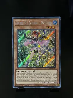 Yu-Gi-Oh! TCG Secret Six Samurai Hatsume RA03-EN016 Secret Rare 1st Ed - Image 1