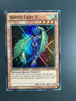 Yugioh - Harpie Lady 3 - Super Rare - LCJW - 1st Ed - Image 1