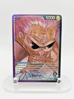 Zephyr Alternate Art Leader OP02-072 Paramount War Alt Art NM One Piece - Image 1