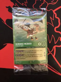 Glimmer Foil Scrooge McDuck S.H.U.S.H. Agent 36/P3 Disney Lorcana Promo Sealed - Image 1