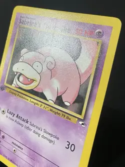 Sabrina's Slowpoke 095/132 Gym Heroes Regular 1st Edition - Pokemon Card - Image 3