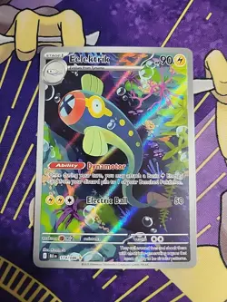 Eelektrik 114/086 Black Bolt Illustration Rare Holo Pokemon TCG Card NM - Image 1