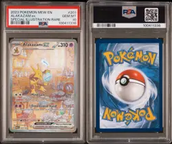 Alakazam EX Scarlet & Violet 151 Card #201/165 PSA 10 Gem Mint - Image 3