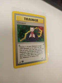Pokemon Giovanni Trainer 1st Edition Gym Challenge Holo Rare 18/132 Card - Image 3