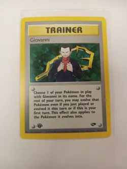 Pokemon Giovanni Trainer 1st Edition Gym Challenge Holo Rare 18/132 Card - Image 4