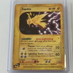 Pokemon Zapdos Card 44/147 Aquapolis, Non-Holo - Image 1