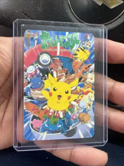 Vintage 1990s Japanese Pokemon 8 of Spades Playing Card Zapdos Pocket Monsters - Image 2