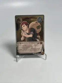 2002 SHONEN JUMP'S NARUTO #112 GAARA OF THE DESERT TCG LP Card Rare Gold Foil - Image 1