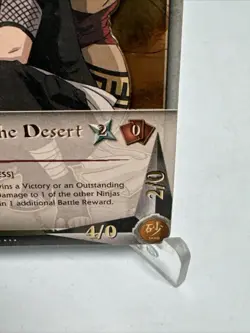 2002 SHONEN JUMP'S NARUTO #112 GAARA OF THE DESERT TCG LP Card Rare Gold Foil - Image 5