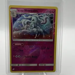 Pokemon Alolan Ninetales 111/181 SM-Team Up Reverse Holo 110 HP Ability TCG Card - Image 1