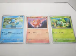 COSMOS HOLO ALL Starters Set SVP- Pokemon SV 151 Promo 3 Card Lot - Image 1