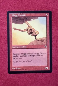 Mogg Fanatic - Tempest Vintage Magic The Gathering MTG 90’s Classic TMP - Image 1