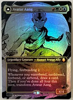 Avatar Aang (Foil) (Borderless) Avatar: The Last Airbender Magic The Gathering - Image 1