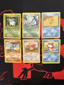 Lot Of 6 Vintage Base Set 2 Pokemon Cards WOTC Old School Non Holo - Image 1