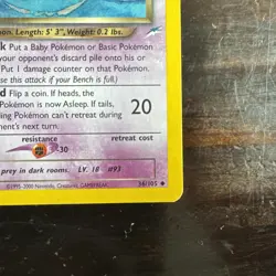 Dark Haunter 36/105 Non Holo Uncommon Neo Destiny Pokemon Card NM - Image 3