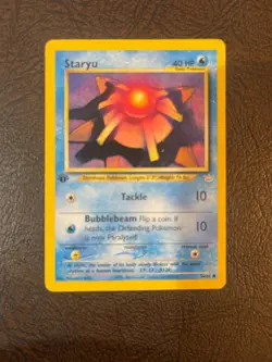 Staryu 1st Edition 56/64 Neo Revelation Pokemon - LP - Image 1