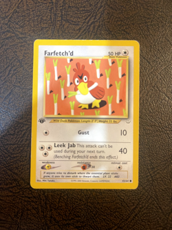 1999 Pokemon FARFETCH'D 1st Edition Neo Revelation 43/64 MP - Image 1