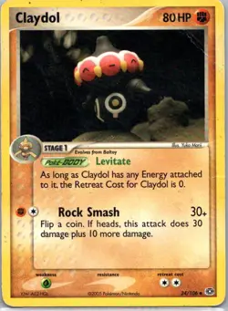Pokemon TCG Claydol 24/106 Emerald D - Image 1