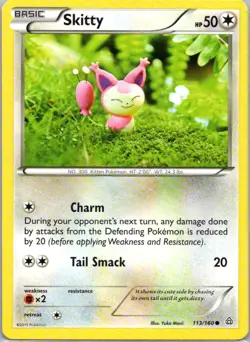 Pokemon TCG Skitty 113/160 Primal Clash LP - Image 1