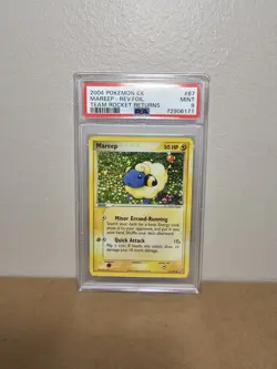 2004 POKEMON EX TEAM ROCKET RETURNS #67 MAREEP-REVERSE FOIL PSA 9 - Image 1