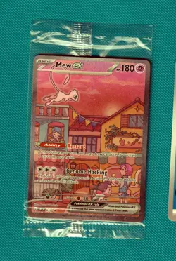 Mew EX SVP 053 Pokemon TCG Scarlet Violet 151 UPC Sealed Black Star Promo - Image 1