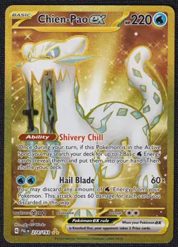 Pokemon Chien-Pao ex 274/193 Gold Paldea Evolved - Image 1