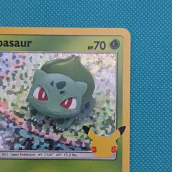 Pokemon TCG - Bulbasaur McDonald's 25th Anniversary Promo 1/25 Holo (English) - Image 3