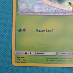 Pokemon TCG - Bulbasaur McDonald's 25th Anniversary Promo 1/25 Holo (English) - Image 5
