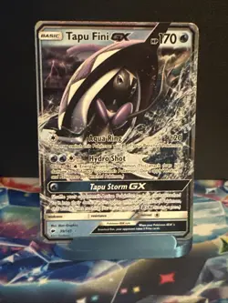 Tapu Fini GX Lightly Played 39/147 Sm-Burning Shadows Holo Pokemon TCG - Image 1