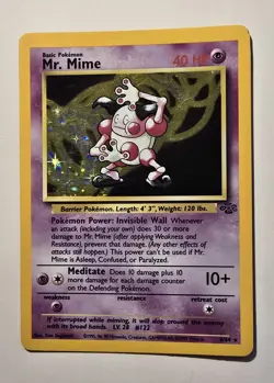Pokemon Mr. Mime #6 Jungle Holo- MP - Image 1