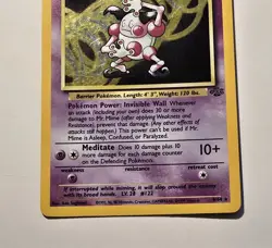 Pokemon Mr. Mime #6 Jungle Holo- MP - Image 3