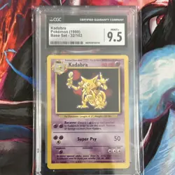 Pokemon Kadabra 32/102 WOTC Base Set - CGC 9.5 - Image 1