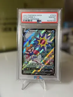 2022 Pokemon SWSH Astral Radiance Starmie V Trainer Gallery #TG13/TG30 PSA 10 - Image 1