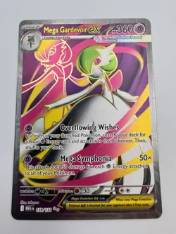 Pokemon Mega Gardevoir Ex 159/132 Me01: Mega Evolution Full Art Ultra Rare Holo - Image 2
