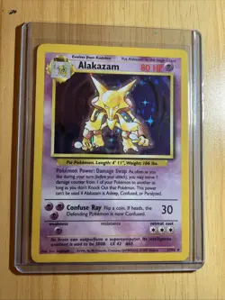 Pokemon TCG Alakazam Base Set 1/102 Holo 1999-2000 Wizards Base Set Copyright... - Image 1