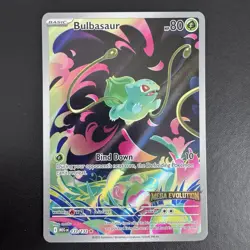 Pokemon TCG - Bulbasaur 133/132 Mega Evolution - Illustration Rare Holo - NM - Image 3